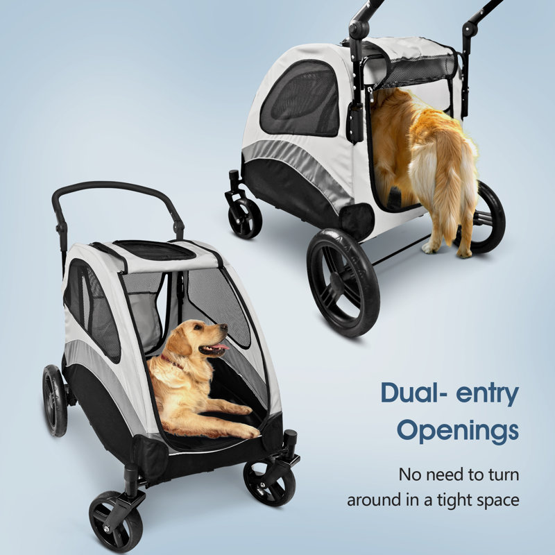 Dog stroller for 2 dogs hotsell